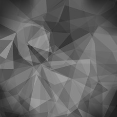 Gray Light Polygonal Mosaic Background.  Business Design Templates. Triangular Geometric Pattern