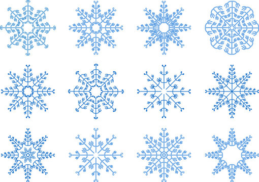 Snowflake Vector Set 