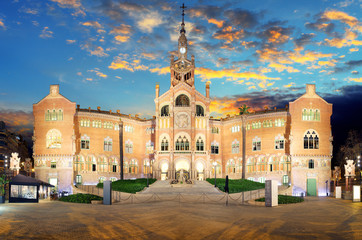 Fototapeta na wymiar Barcelona - Hospital de la Santa Creu i de Sant Pau