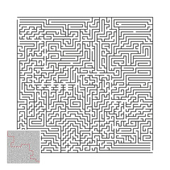Large Vector Maze with Answer 2