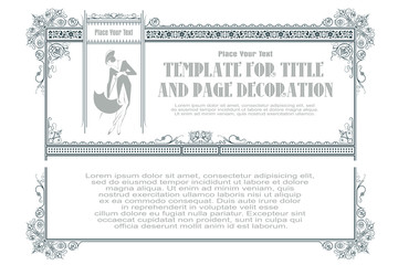 Vector template advertisements, invitations or other flyer