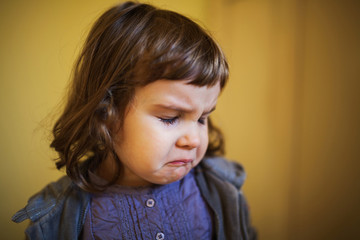 Sad little girl
