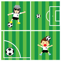 vector soccer field