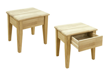 wooden cabinet isolated