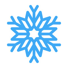 Vector illustration of snowflake for winter design.