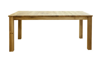 wooden table isolated