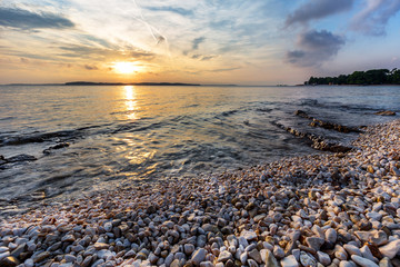 Sunset at Adriatic sea, Croatia, Europe