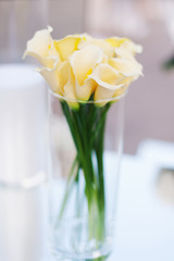 wedding decoration with flowers