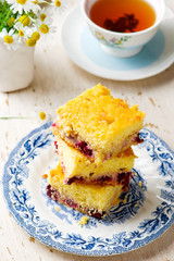 Blackberry Cornbread Buckle