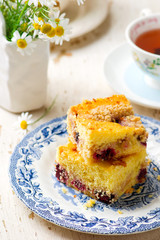 Blackberry Cornbread Buckle