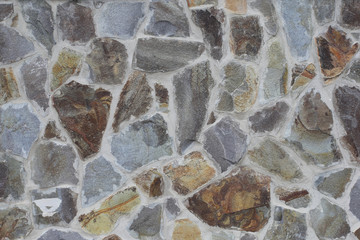 The wall of stone, Rough masonry, background