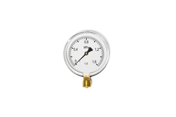 Manometer isolated on white background