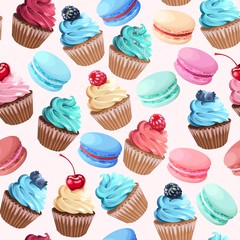 Sweets seamless pattern