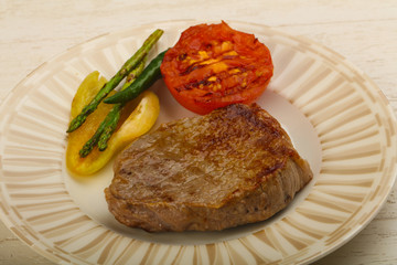 Grilled beef steak
