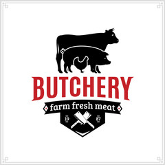 Butcher shop logo
