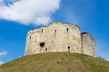 Fototapeta na wymiar Cliffords Tower in York, England UK