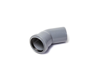 Plastic pipes isolated on white background