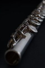 Macro a flauta travesera.