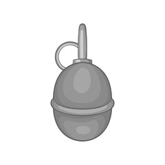 Obraz premium Hand paintball grenade icon in black monochrome style on a white background vector illustration