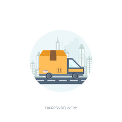 Naklejka premium Flat vector illustration backgrounds set. International delivery, worldwide postage. Emailing,online shopping. Envelope,package.