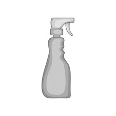 Cleaning spray icon in black monochrome style isolated on white background. House work symbol vector illustration