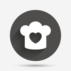 Chef hat sign icon. Cooking symbol.