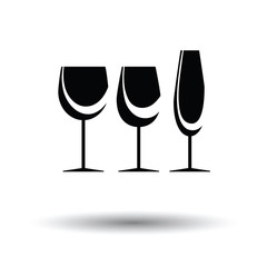 Glasses set icon