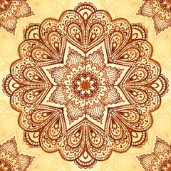 Ornate vintage vector napkin background