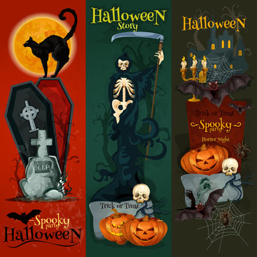 Halloween celebration decorative greeting cards
