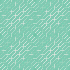 Seamless turquoise pointy moroccan geometric pattern vector