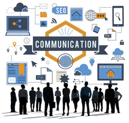 Obraz premium Connection Communication Digital Networking Concept