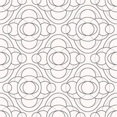 Futuristic Geometry Seamless Vector Pattern made of lines
