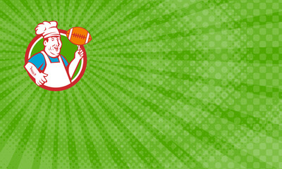 Fat Chef Football Grill Business Card