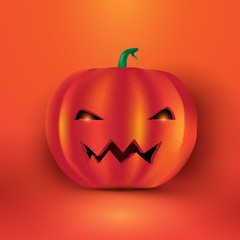 Face of Halloween Pumpkin Background. Halloween Jack o lantern S