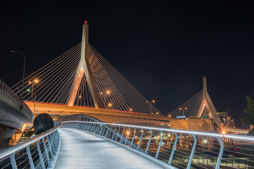 Fototapeta na wymiar Boston Zakim Bridge