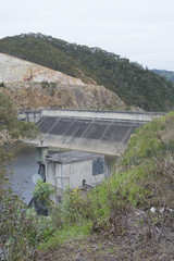 Dam, Kangaroo Creek Reservoir, Adelaide Hills, South Australia