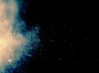 Glitter vintage light and bokeh