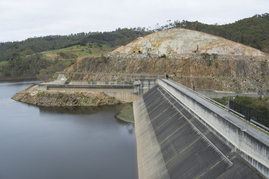 Dam, Kangaroo Creek Reservoir, Adelaide Hills, South Australia