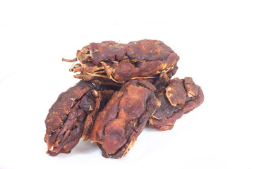 Tamarind on white background.