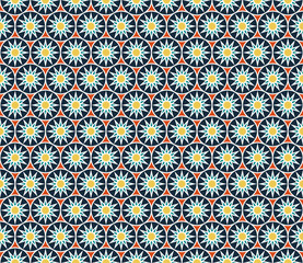 Abstract seamless geometric retor vintage background vector illustration