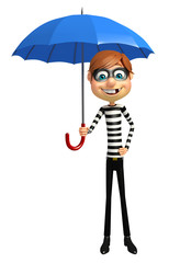 Thief with Umbrella