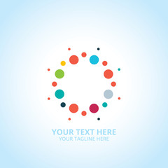 Abstract idea logo, design concept, emblem, icon, flat logotype element for template.