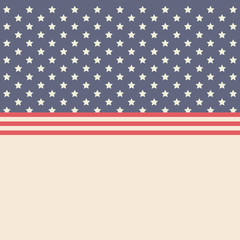 Stars and striped background icon. Wallpaper decoration and usa concept. Vector illustration