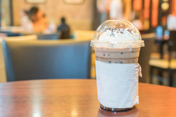Iced Coffee with whipped cream