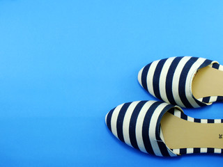 pair ladies flat shoes
