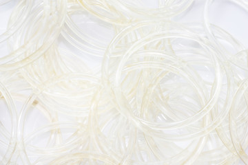 Rubber seal PU. isolated on white background.