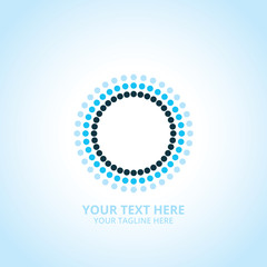 Abstract signal logo, design concept, emblem, icon, flat logotype element for template.