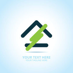 Abstract power logo, design concept, emblem, icon, flat logotype element for template.