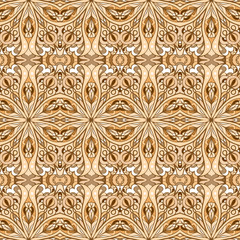 Ethnic decorative ornamental seamless pattern