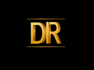 DR Initial Logo for your startup venture